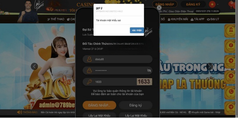 Lý do đăng nhập 789BET không thành công và cách xử lý